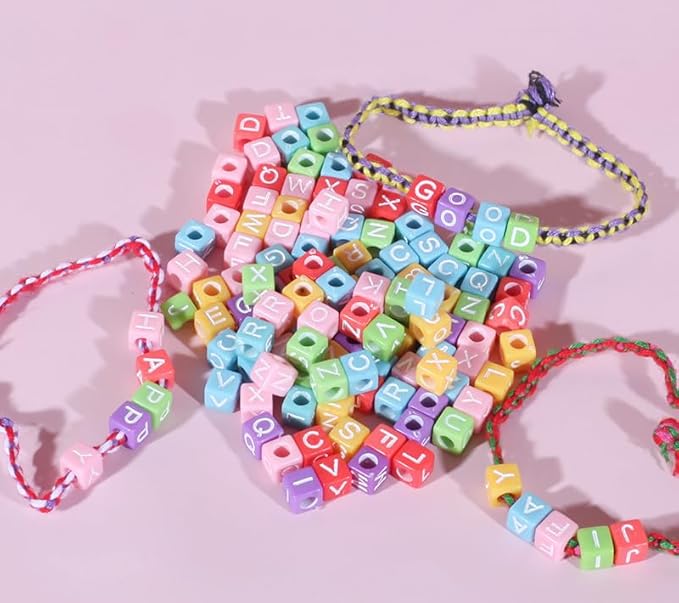 Lreyrous Kids DIY Hand Rope Weaving Kit Personalized Fashion with Braider 4PCS Friendship Bracelet Kit Birthday Gift Holiday Gift Suitable for Children Over 6 Years Old