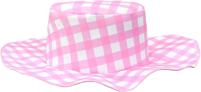 Princess Summer Dress for Girls Costume Plaid Sleeveless Sundress With Accessories