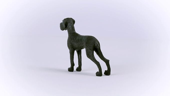 Schleich Farm World Great Dane Dog Figurine - Highly Detailed and Durable Animal Toy, Fun and Educational Play for Boys and Girls, Gift for Kids Ages 3+