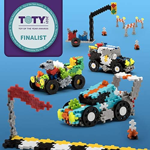 PLUS PLUS - GO! Street Racing Super Set - 900 Pieces - Model Vehicle Building Stem/Steam Toy, Interlocking Mini Puzzle Blocks for Kids