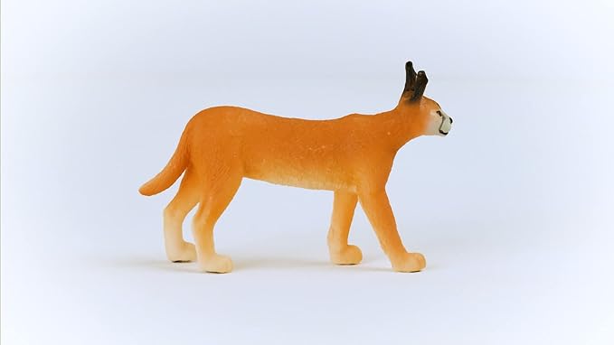 Schleich Wild Life Realistic Female Caracal Toy Figurine - Authentic and Highly Detailed Animal Toy, Durable for Education and Fun Play, Perfect Toy for Boys and Girls, Ages 3+