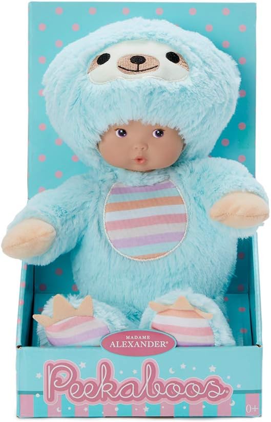 Madame Alexander 12" Peekaboos, Sloth, Light Skin Tone