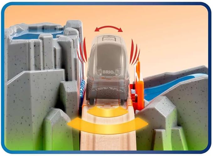 BRIO Smart Tech Sound Waterfall Tunnel - Interactive Train Set Accessory | Enhances Motor Skills | Child-Safe | FSC-Certified Wood Material