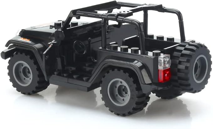 8 PCS Building Block City Policeman Mini-Figures with Multiple Military Weapons Accessories SWAT Equipment Military Vehicle Army Car Assembly Building Toys Gift for Boys