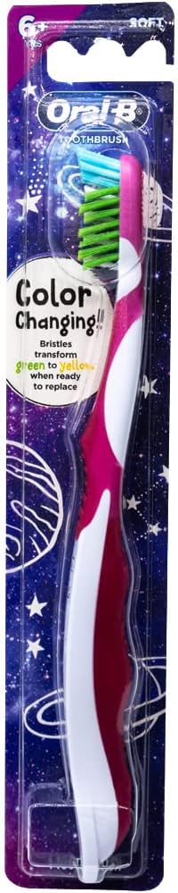Oral-B Pro-Health Junior CrossAction Galaxy Toothbrush, Ages 6+, Soft - Pack of 2