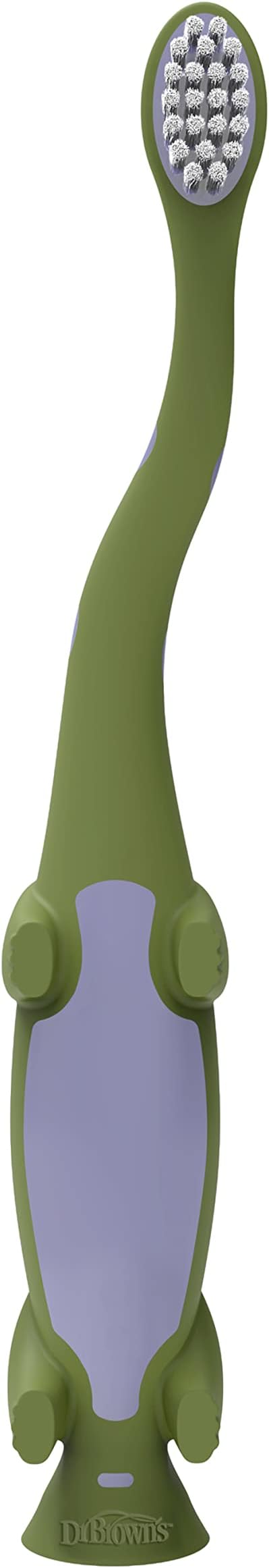 Dr. Brown's Toddler Toothbrush, Dinosaur, Green, 1-Pack