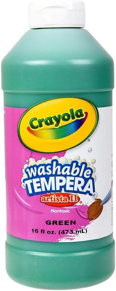 Crayola Artista II Washable Tempera Paint, Pint, Green