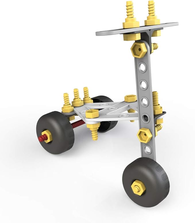 Miniland Educational - Activity Mecaniko Builder Set (191 Pieces) Red/Yellow/Charcoal Color