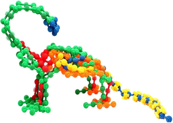 RAINBOW TOYFROG Star Flex STEM Building Toys - 70 Connector Blocks for Kids with Tote - Kindergarten STEM & Preschool Table Top Toys - Open Ended Building Blocks for Boys and Girls 3 Years Old & Up