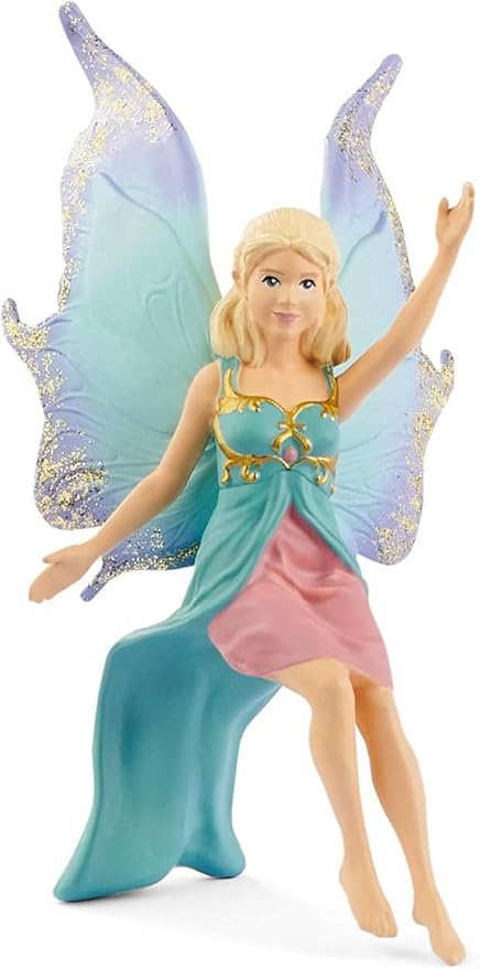 Fairy in Flight on Winged Lion schleich BAYALA with Moveable Parts, Detachable Toy Fairy Figurine Riding Magical Pink Lion, for Children Ages 5+