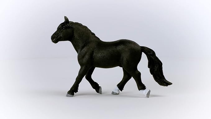 Schleich Farm World Realistic Noriker Stallion Horse Figurine - Highly Detailed and Durable Farm Animal Toy, Fun and Educational Play for Boys and Girls, Gift for Kids Ages 3+