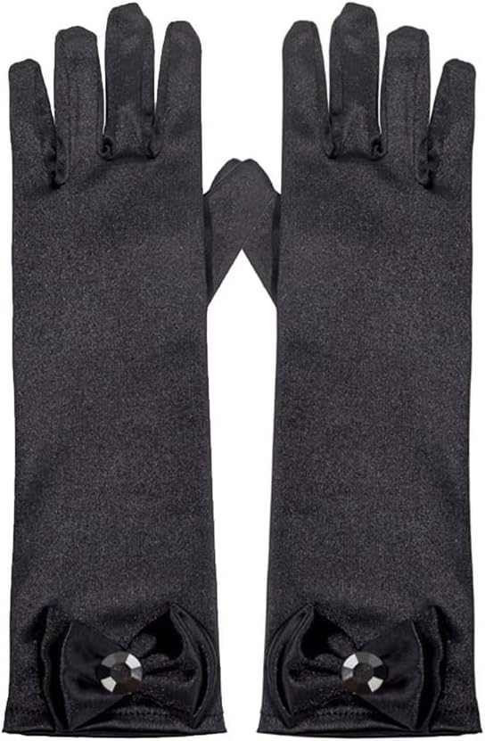 Girls Wednesday Costume Dress up Accessories for Girls Wednesday Gloves Tiara Crown Necklace Wand Earrings Bracelet Ring Kids Halloween Cosplay Accessories Christmas Gifts Set