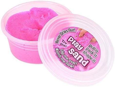 Kicko Colorful Magic Sand - 6 Pack of Magic Sand in Assorted Colors - Gifts for Kids, Stress Reliever, Learning Tool, Novelties, Play Sand