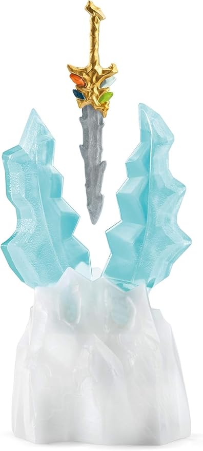 Schleich Eldrador Creatures Attack on Ice Fortress Playset with Ice Monster and Jungle Monster Action Figures - Features Battle Crocodile with Moving Arms and Sabre Tooth Tiger, Gift for Kids Ages 7+