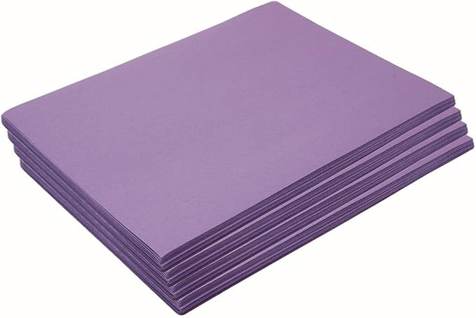 Construction Paper,Violet,9 inches x 12 inches,300 Sheets,Heavyweight Construction Paper,Crafts,Art,Kids Art,Painting,Coloring,Drawing,Creating,Paper,Art Project,All Purpose