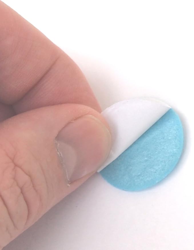 Playfully Ever After Light Blue Felt Circle Stickers (1 inch - 100pc)