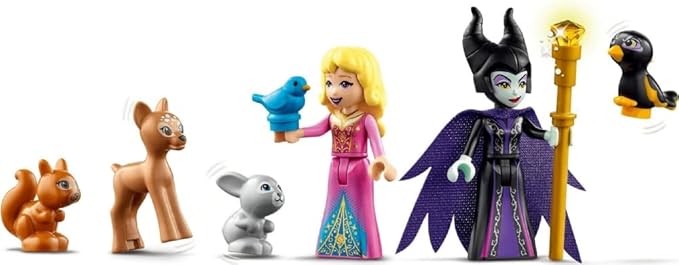 LEGO Disney Aurora’s Forest Cottage 43188, Sleeping Beauty Building Kit for Kids; A Fun Holiday Present or Birthday Gift for Disney Princess Fans (300 Pieces)