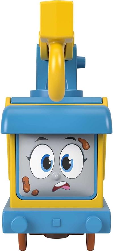 Thomas & Friends Motorized Toy Set Muddy Fix ‘em Up Friends Carly the Crane & Sandy the Rail Speeder for Preschool Pretend Play Kids Ages 3+ Years