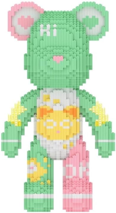 OZTZ Toy Bear Building Blocks Kit - Creative Game of 3D Bear Building Block Toys Brick Decorative Items (Childhood)