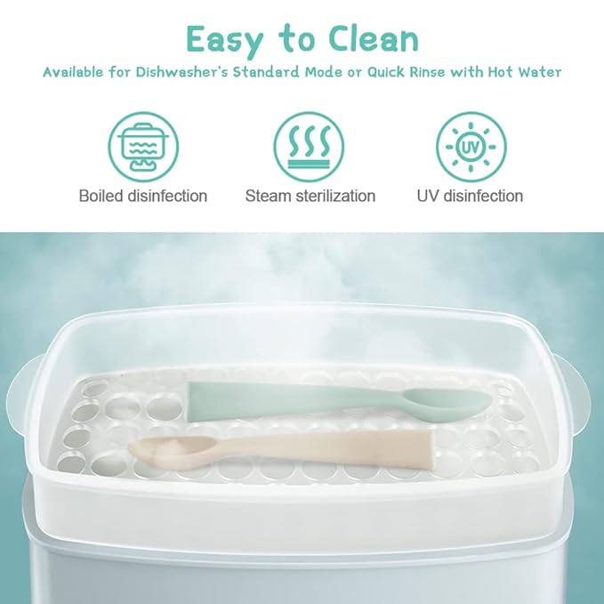 Vicloon Silicone Baby Feeding Spoons, 7 PCS Baby Spoons, First Stage Feeding Spoons for Infants, Silicone Baby Spoons Ultra-Durable & Chewproof, Silicone Feeding Spoons Dishwasher Safe,Baby Utensils