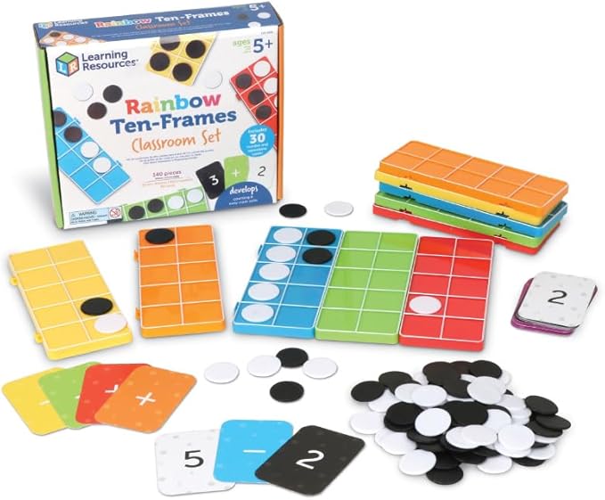 Rainbow Ten Frame Set