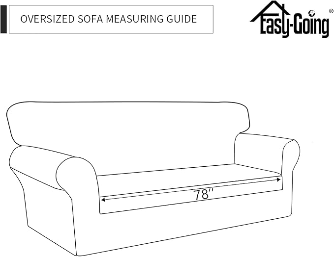 Easy-Going Sofa Slipcover Oversized Sofa Cover Waterproof Couch Cover Furniture Protector Cover Pets Covers Washable Non-Slip Fabric Pets Kids Children Dog Cat (Oversized Sofa, Taupe)