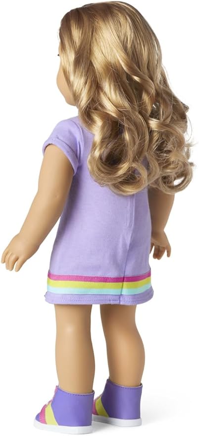 American Girl Truly Me 18-inch Doll #102 with Blue Eyes, Strawberry-Blonde Hair, Lt-to-Med Skin, T-shirt Dress, For Ages 6+