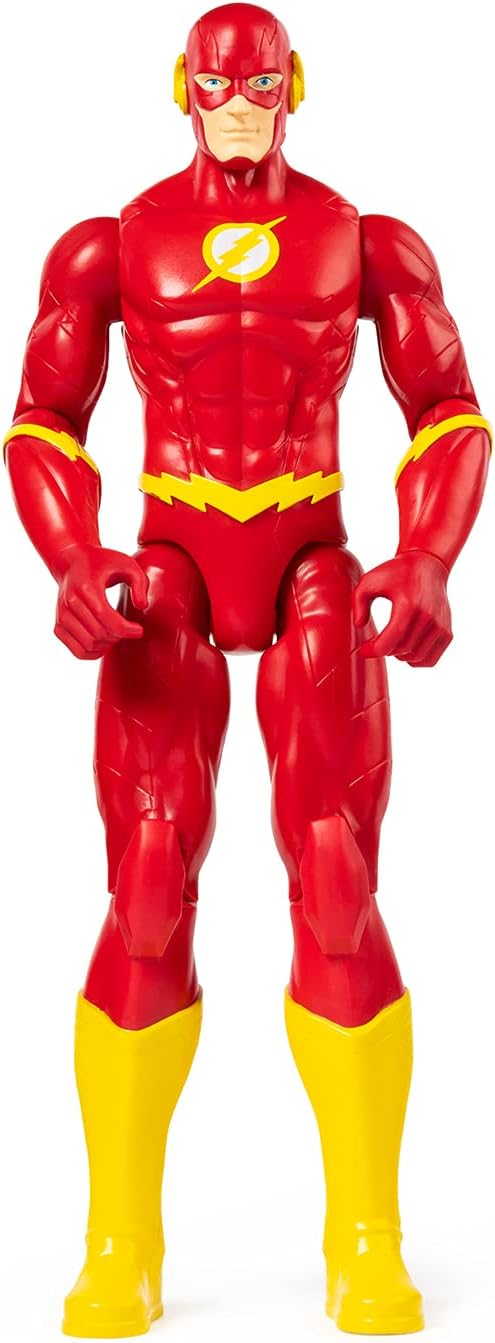 DC Comics The Flash Collectible Action Figure, 12 Inches Tall, 11 Articulation Points, Red Suit, Action Poses, Children's Toy