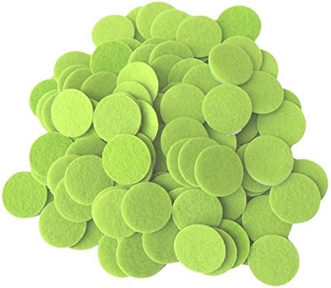 Playfully Ever After Light Green Felt Circle Stickers (1 inch - 100pc)