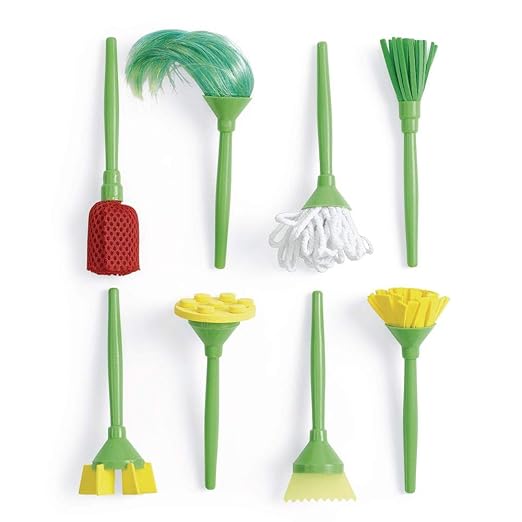 Colorations® Wacky Painting Tools, Kids Painting Tools, Set of 8, Each Will Create A Different Finish Effect, Promotes Creativity, Great for Crafting, Fun for Kids to Paint With,Each Approx 5 ½’’ Long