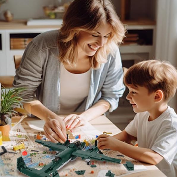 TOY PLAYER TU-2 Bomber Aircraft Building Set - Compatible with LEG0 ww2, Military Airplanes Model, Gift for Boys Age 6 7 8 9 10 11 12 and WW2 Military SetCollectors & Enthusiasts