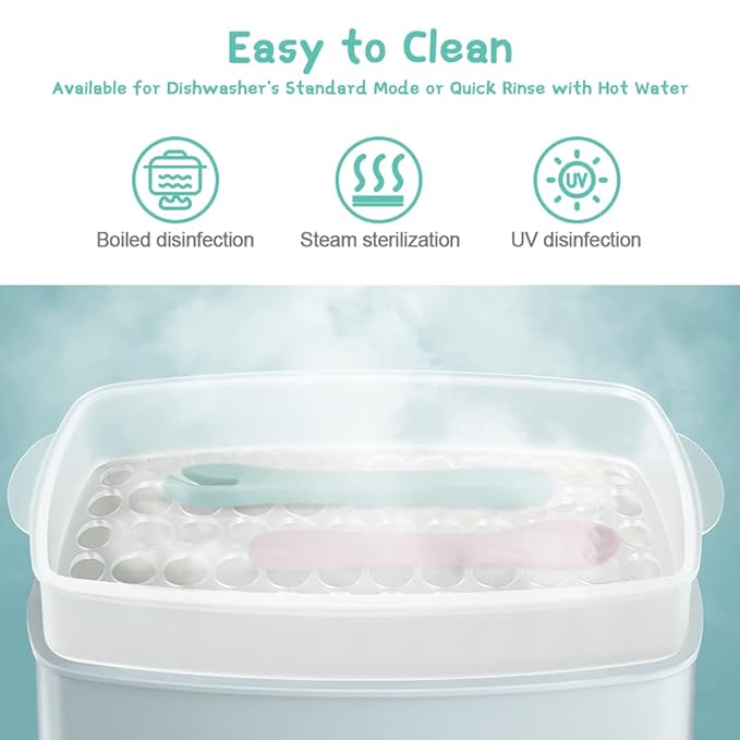 Vicloon Silicone Baby Spoon and Fork Set, 4PCS Baby Led Weaning Spoons and Forks Set, First Stage Feeding Spoons for Infants, Silicone Baby Spoon,Silicone Feeding Spoons Dishwasher Safe,Baby Utensils