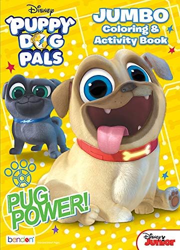 Puppy Dog Pals Coloring Book Super Set ~ Set of 2 Puppy Dog Pals Activity Books with Bonus Play Pack (Puppy Dog Pals Party Supplies Bundle)