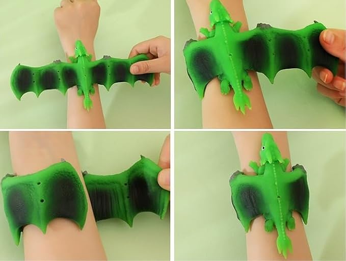 Dinosaur Slap Bracelets，Animals Slap Bracelets for Kids Girls Boys Easter Birthday Party Favors 3PCS