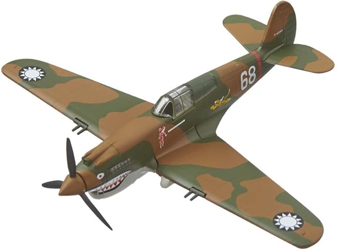 Daron Worldwide Trading P-40 Warhawk Hell's Angels 1:90 Vehicle, Brown , Black, Medium