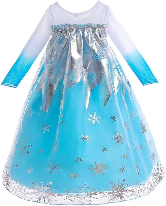 Dressy Daisy Toddler Little Girls' Ice Princess Dress Costume Birthday Halloween Christmas Fancy Party Dresses