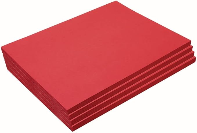 Construction Paper, Holiday Red, 9 inches x 12 inches, 200 Sheets, Heavyweight Construction Paper, Crafts, Art, Kids Art, Painting, Coloring, Drawing, Creating, Paper, Art Project, All Purpose