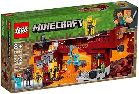 LEGO Minecraft The Blaze Bridge 21154 Building Kit (370 Pieces)