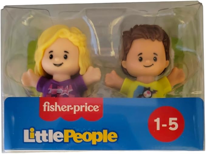 Fisher-Price Little People Toddler Soccer Sports Friends 2 Pack Boy Girl Figure Set