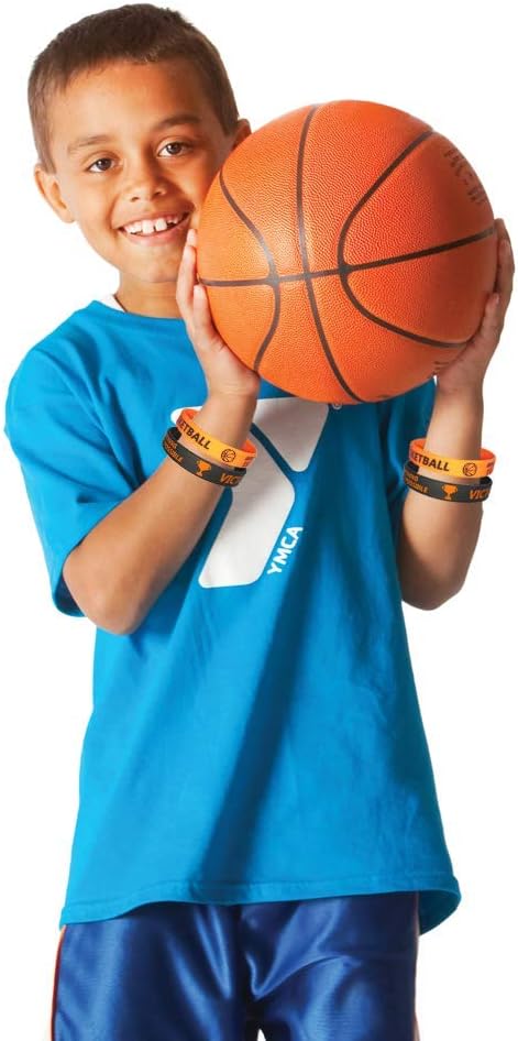 CupaPlay 24 PCS Basketball Motivational Silicone Wristband Bulk for Teenagers - Personalized Silicone Rubber - Sports - Party Favors and Supplies - Carnival/Events/Prize