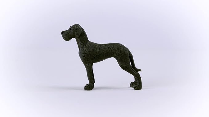 Schleich Farm World Great Dane Dog Figurine - Highly Detailed and Durable Animal Toy, Fun and Educational Play for Boys and Girls, Gift for Kids Ages 3+
