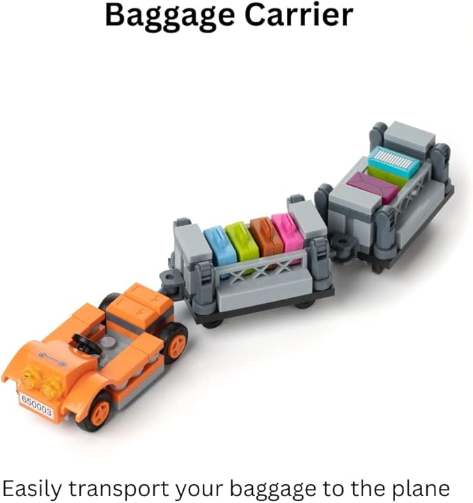 Airplane Building Block Set (633 Pieces). Aviation Series Building Blocks for Kids and Adults