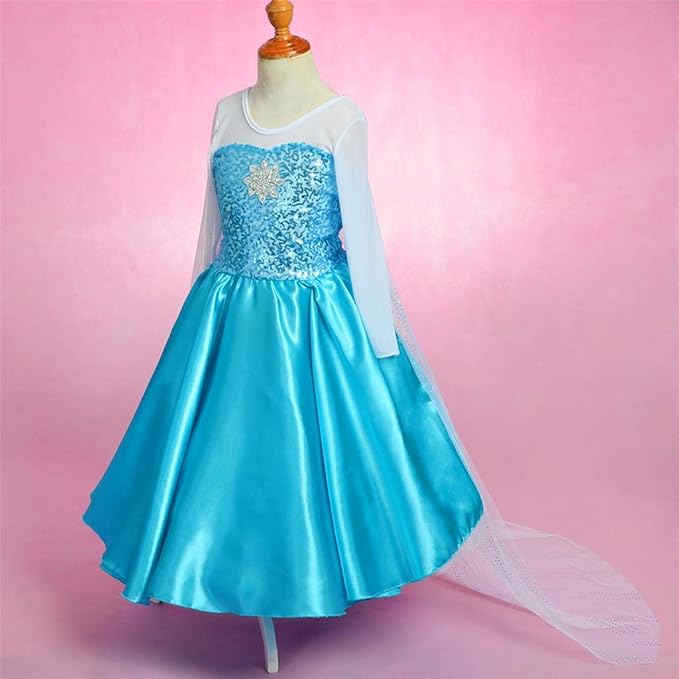 Dressy Daisy Toddler Little Girls' Ice Princess Dress Costume Birthday Halloween Christmas Fancy Party Dresses