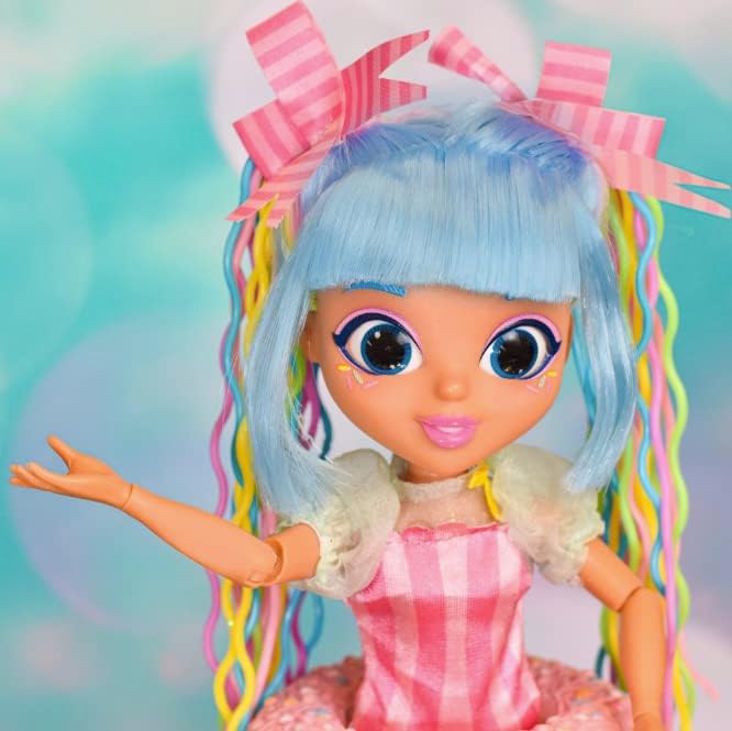 Sunny Days Entertainment Fidgie Friends Unicorn Sprinkles – Stretchy Noodle Hair with Slow Foam Donut Skirt | 10.5 Inch Fashion Doll with Fidgets | Sensory Toys for Kids