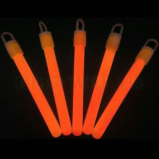 Glow Sticks Bulk Wholesale, 1000 4” Orange Glow Stick Light Sticks. Bright Color, Kids Love Them! Glow 8-12 Hrs, 2-Year Shelf Life, Sturdy Packaging, GlowWithUs Brand…