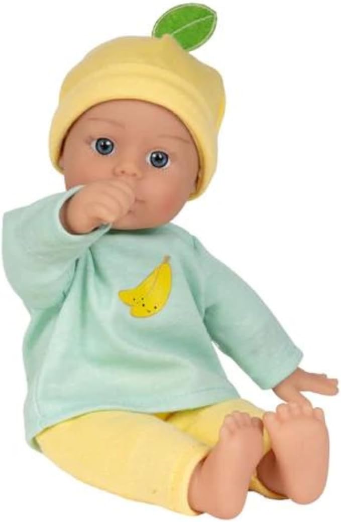 Adora Amazon Exclusive Sweet Babies Collection, 11” Soft and Cuddly Boy Baby Doll | Machine Washable, Birthday Gift For Ages 1+ - Baby Banana