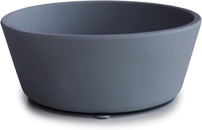 mushie Silicone Suction Bowl | BPA-Free Non-Slip Design (Tradewinds)