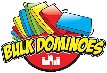 Bulk Dominoes Kinetic Domino Kit | Dominoes Set, STEM STEAM Small Toys, Family Games for Kids, Kids Toys and Games, Building, Toppling, Chain Reaction Sets (143pc)