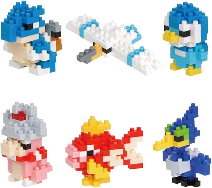 nanoblock - Pokémon - Type Water Set 1 (Blind Box Complete Set), mininano Series Building Kit