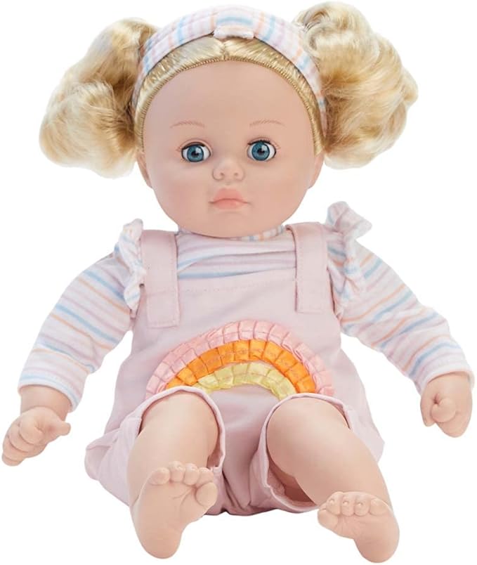 Madame Alexander 14" My Little Girl Rainbow Overalls Doll, Light Skin Tone
